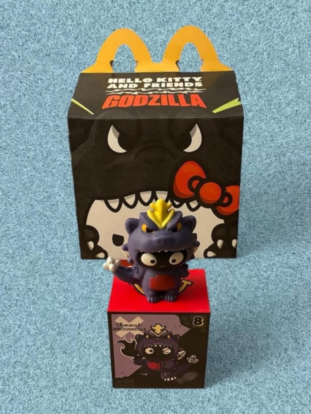 Chococat Spacegodzilla Hello Kitty Godzilla McDonalds Happy Meal Toy with Box Sa